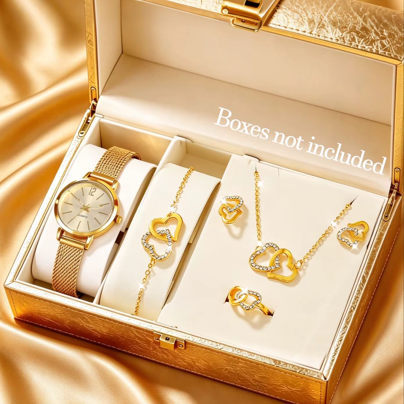 Luxury Watch Gift For Her - 6-Piece Set of Light Luxury Minimalist