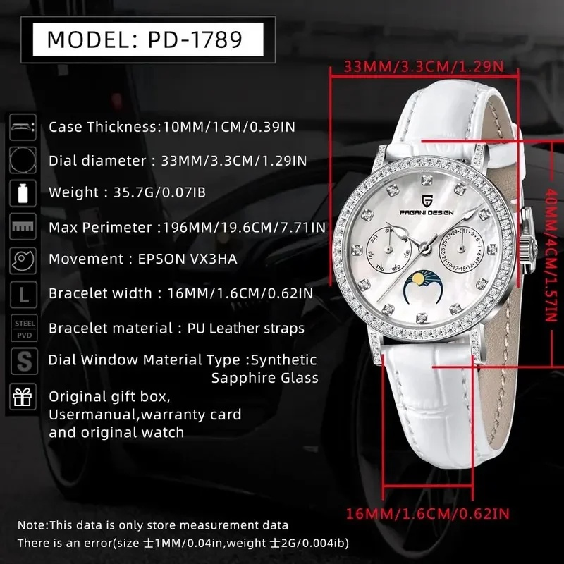 PAGANI DESIGN PD1789 Women's Q - огляд і ціна Luxury Watch Top 10