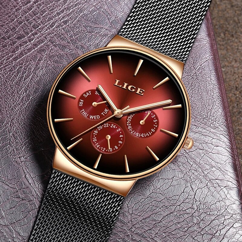 New LIGE Fashion Mens Watches  - огляд і ціна Luxury Watch Top 10