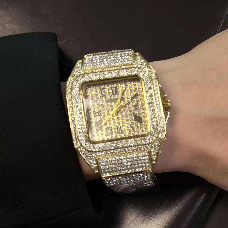 Gold or Black Watch Ice Out Sq - огляд і ціна Luxury Watch Iceberg
